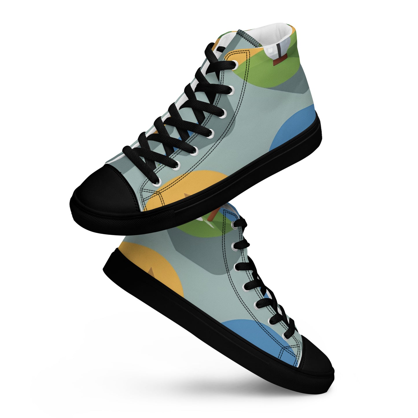 Men’s high top canvas shoes