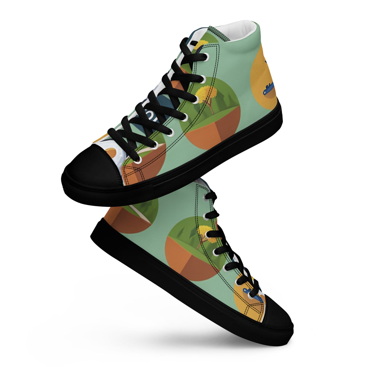 Men’s high top canvas shoes