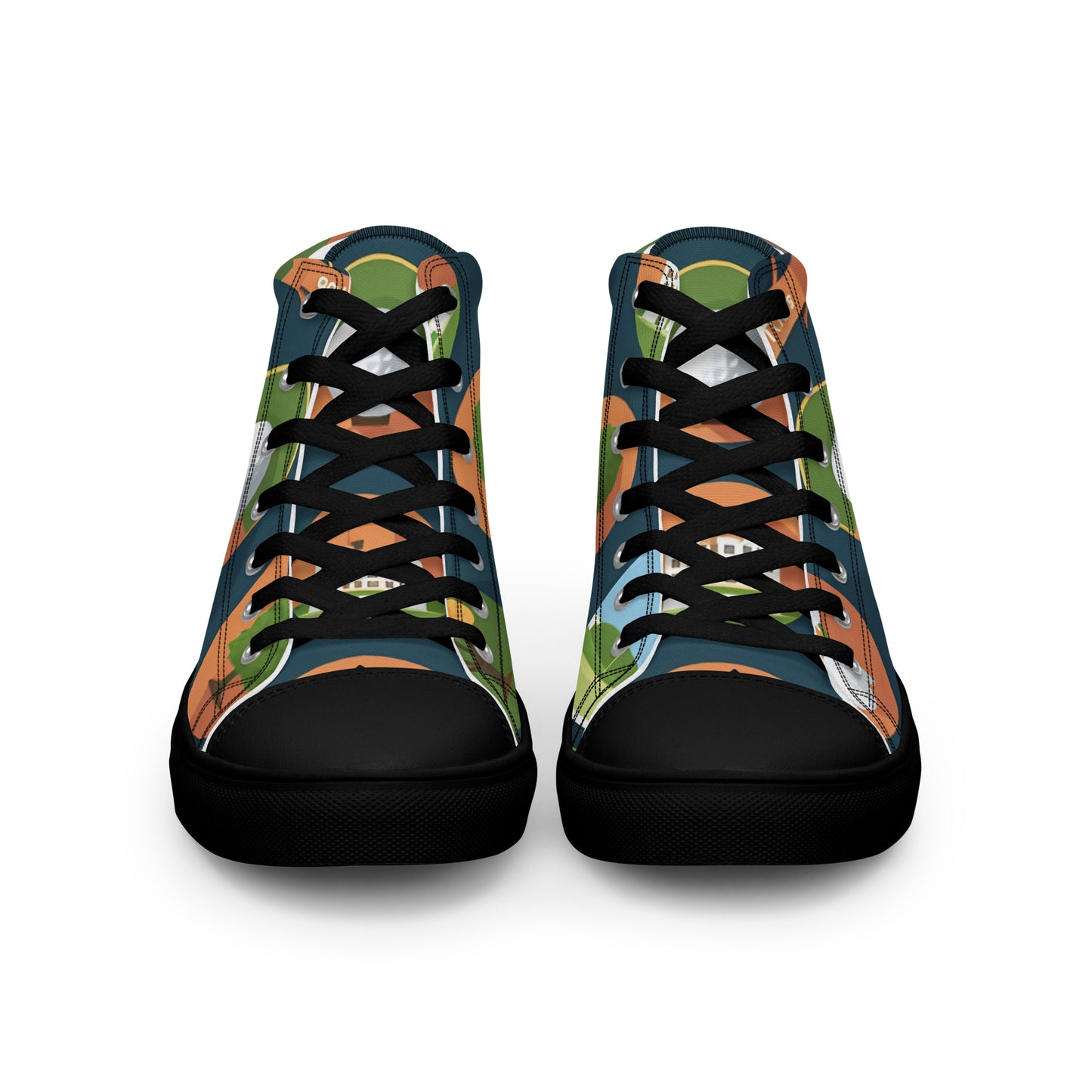 Men’s high top canvas shoes