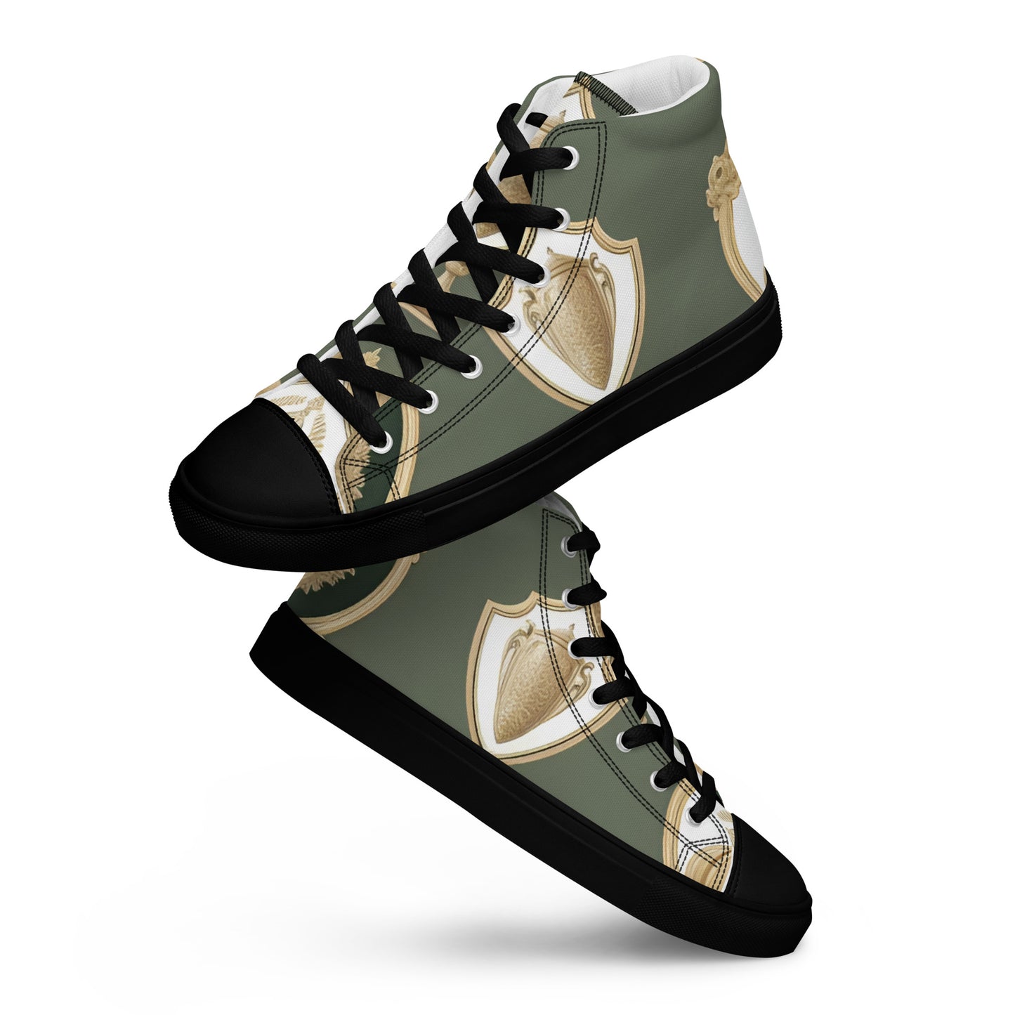 Men’s high top canvas shoes