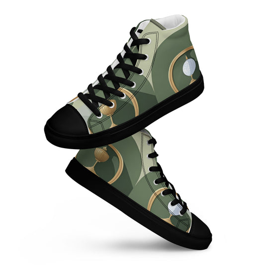 Men’s high top canvas shoes