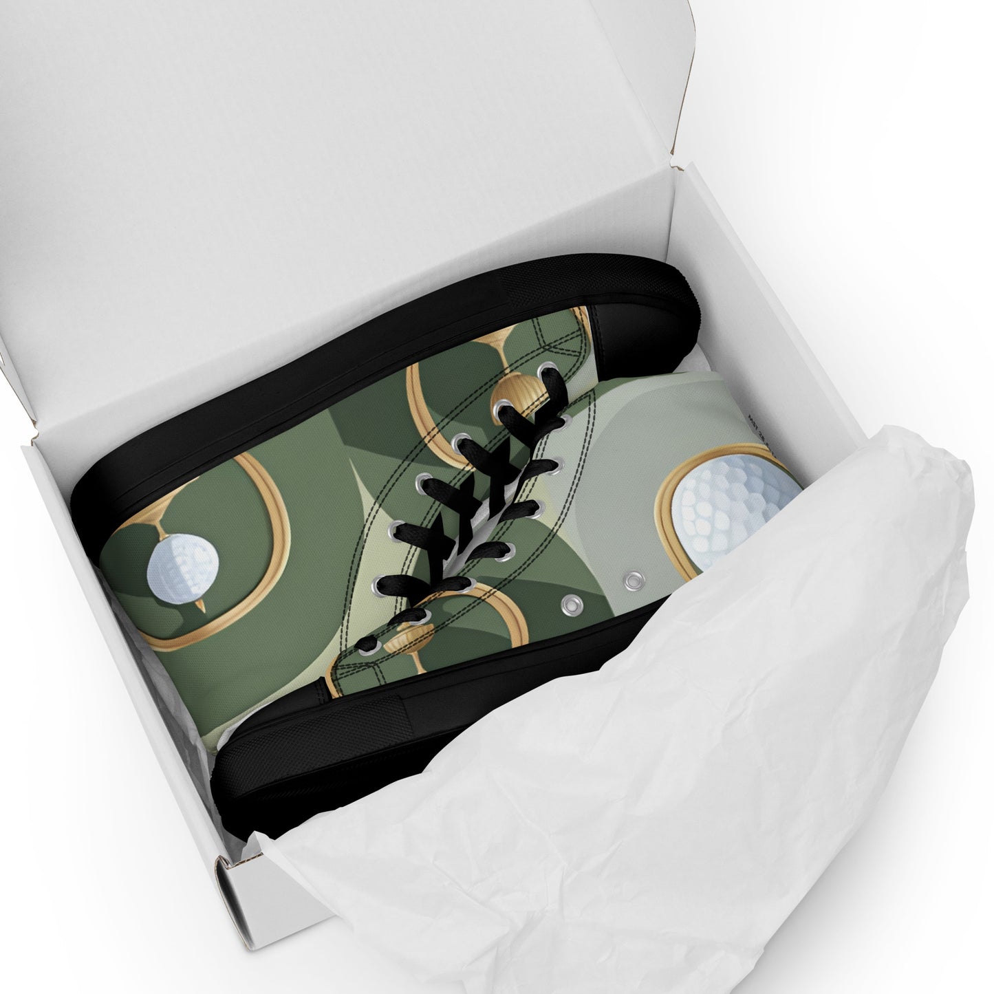 Men’s high top canvas shoes