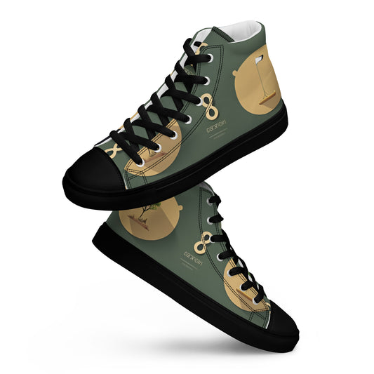 Men’s high top canvas shoes