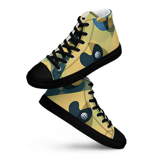 Men’s high top canvas shoes