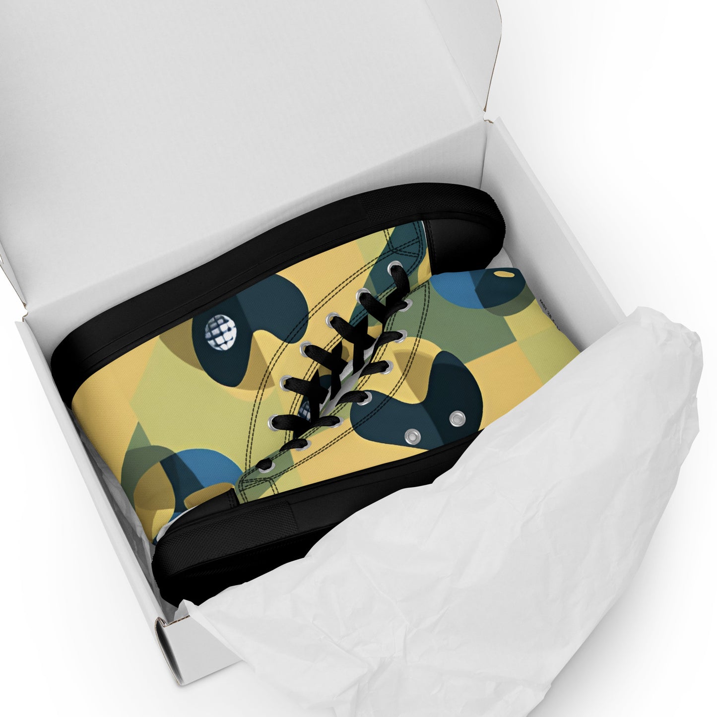 Men’s high top canvas shoes