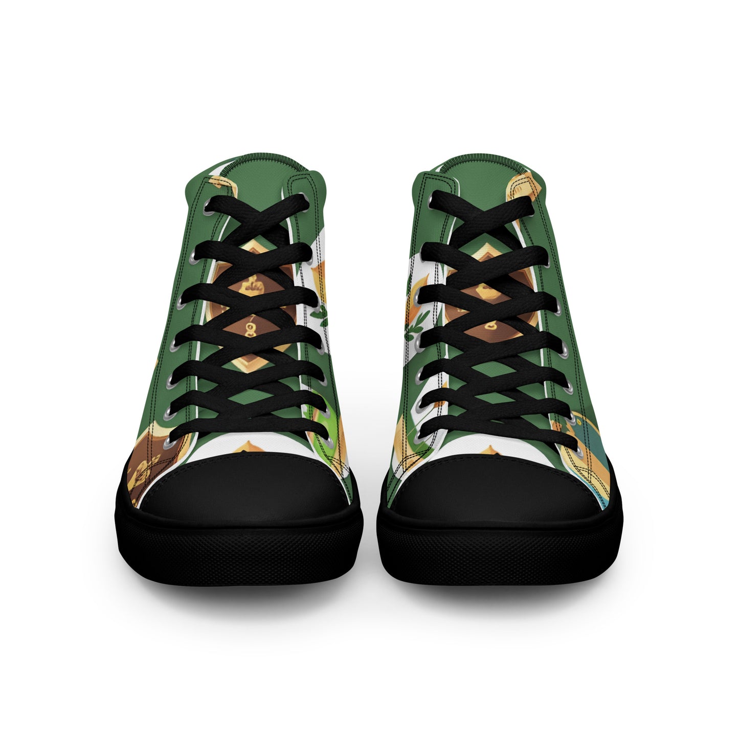 Men’s high top canvas shoes