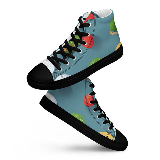 Men’s high top canvas shoes