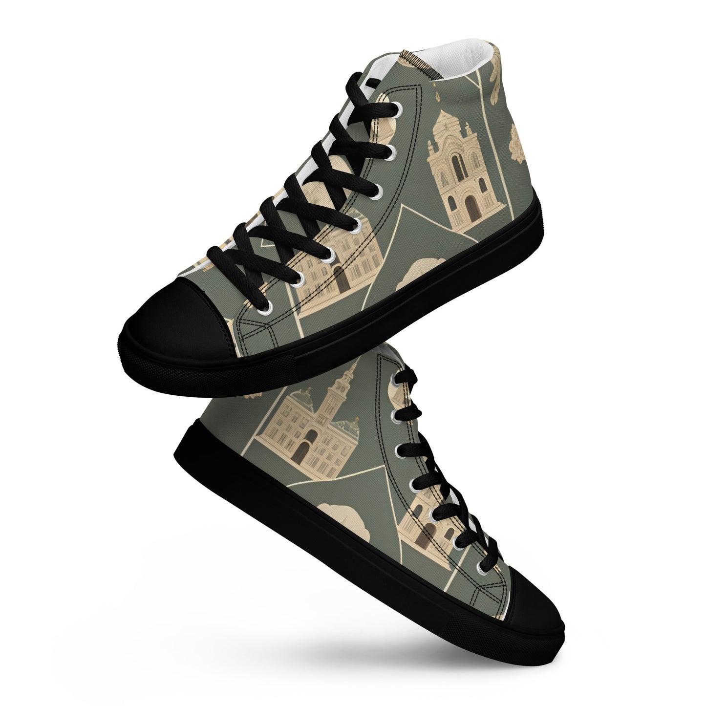 Men’s high top canvas shoes