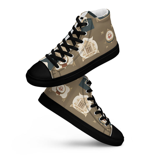 Men’s high top canvas shoes