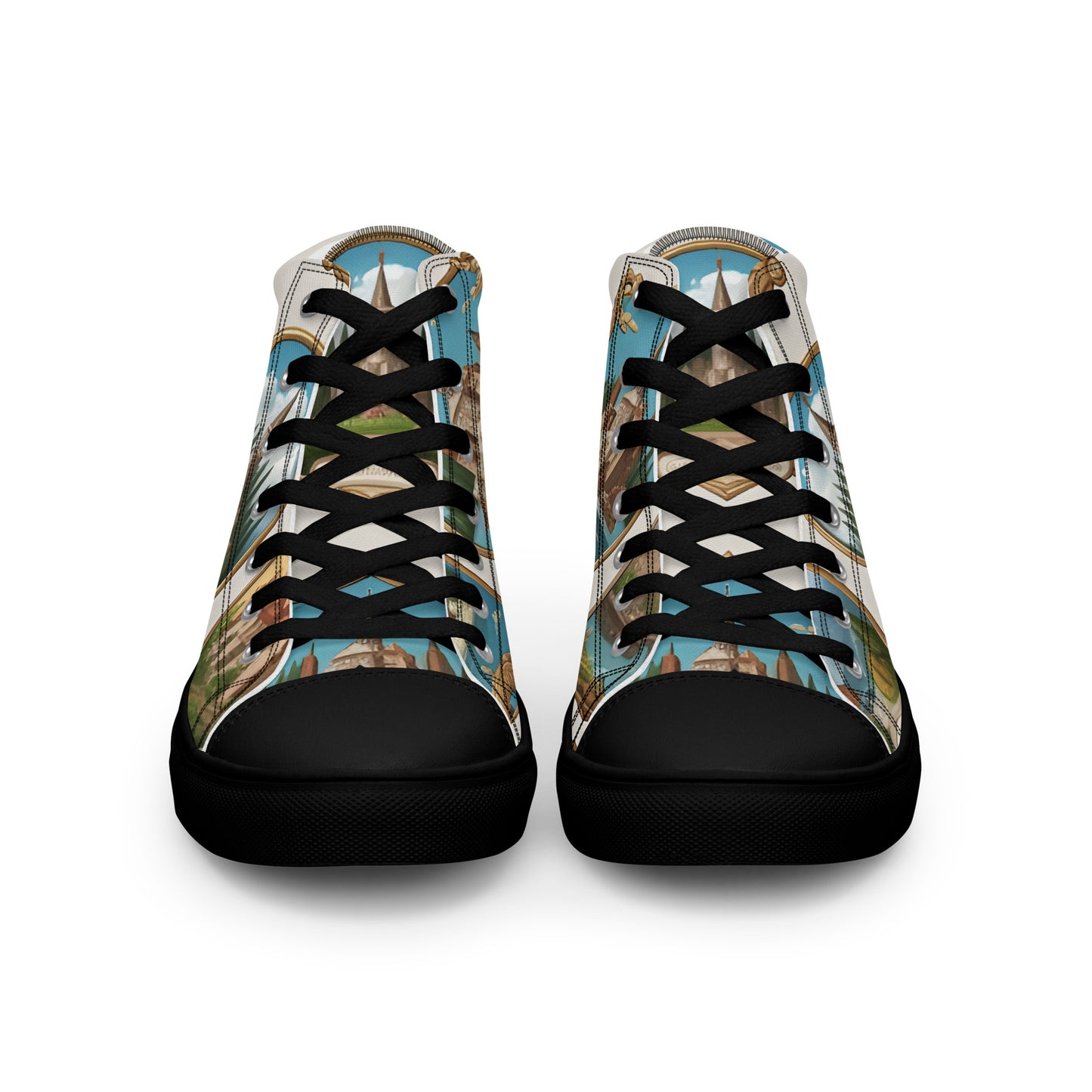 Men’s high top canvas shoes