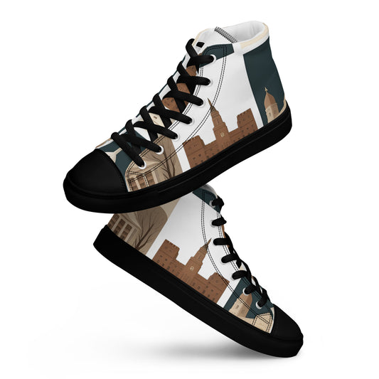 Men’s high top canvas shoes