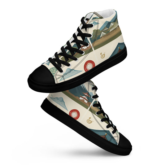 Men’s high top canvas shoes