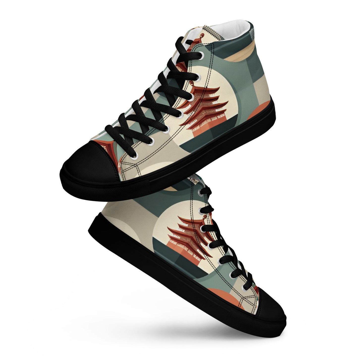 Men’s high top canvas shoes