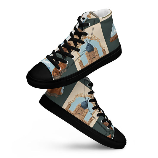 Men’s high top canvas shoes