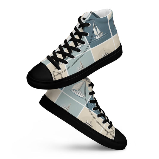 Men’s high top canvas shoes