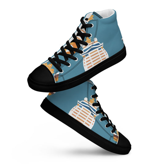 Men’s high top canvas shoes