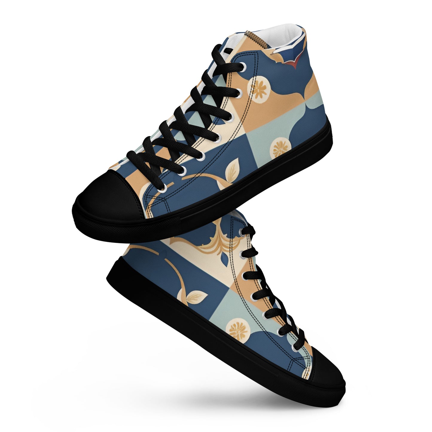 Men’s high top canvas shoes