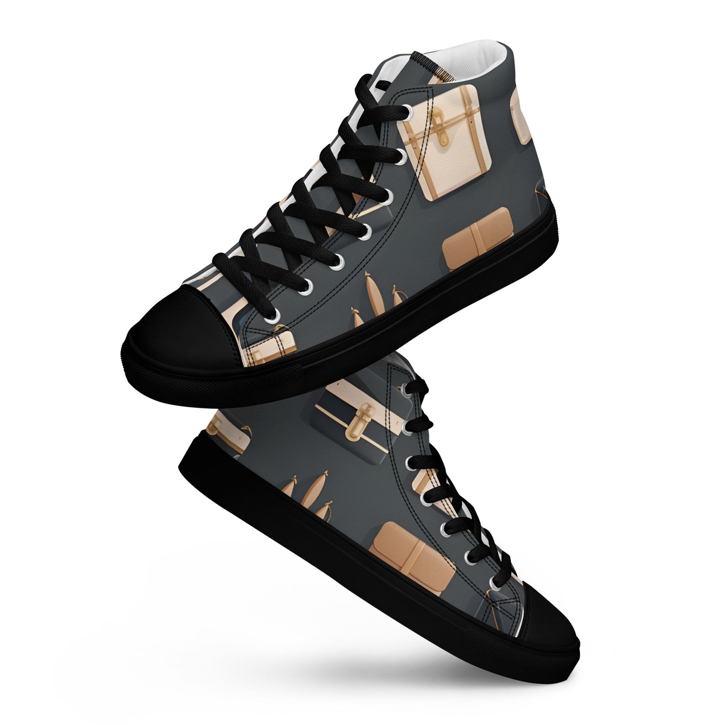 Men’s high top canvas shoes