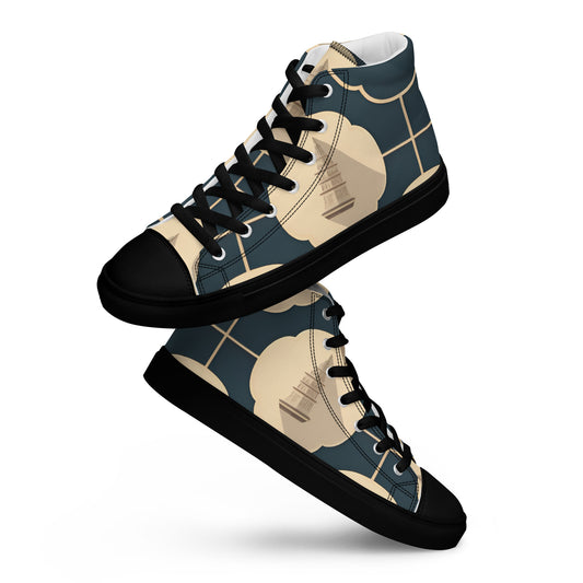 Men’s high top canvas shoes