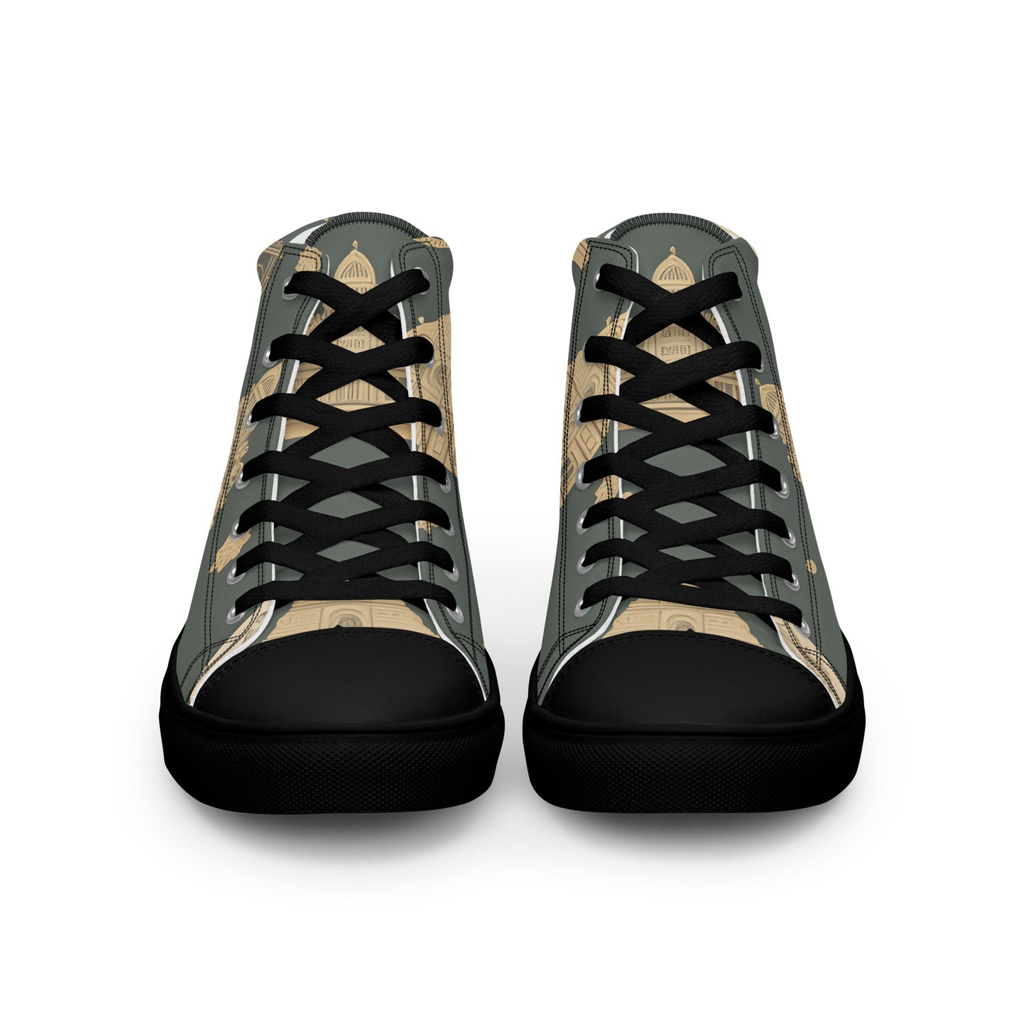 Men’s high top canvas shoes