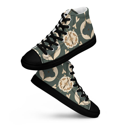 Men’s high top canvas shoes