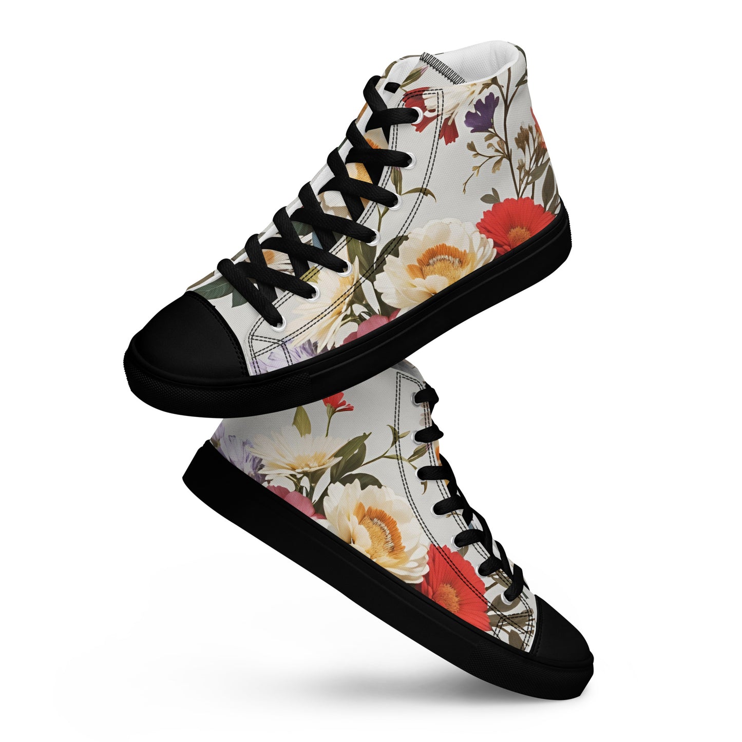 Men’s high top canvas shoes