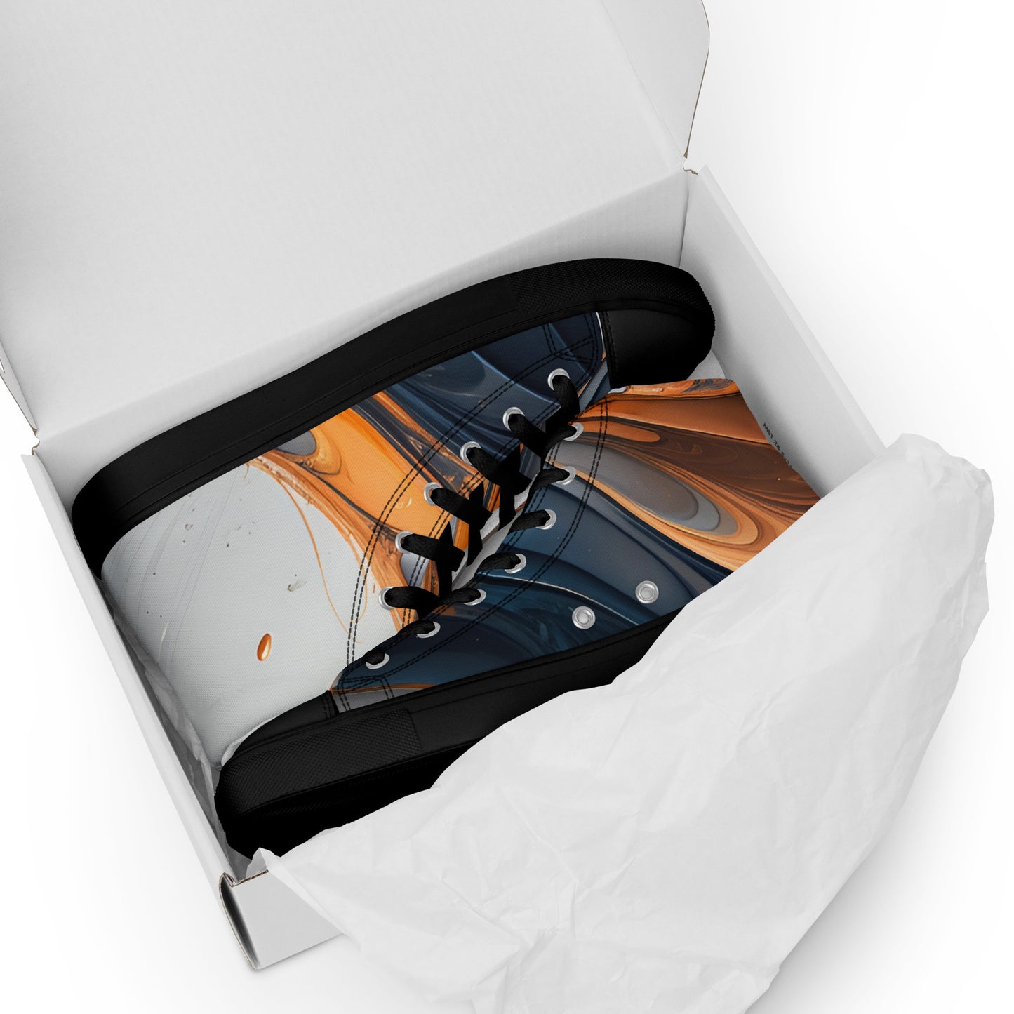 Men’s high top canvas shoes