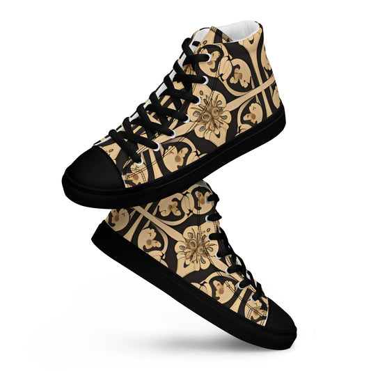 Men’s high top canvas shoes