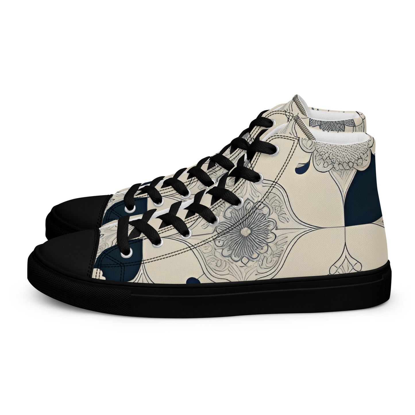 Men’s high top canvas shoes