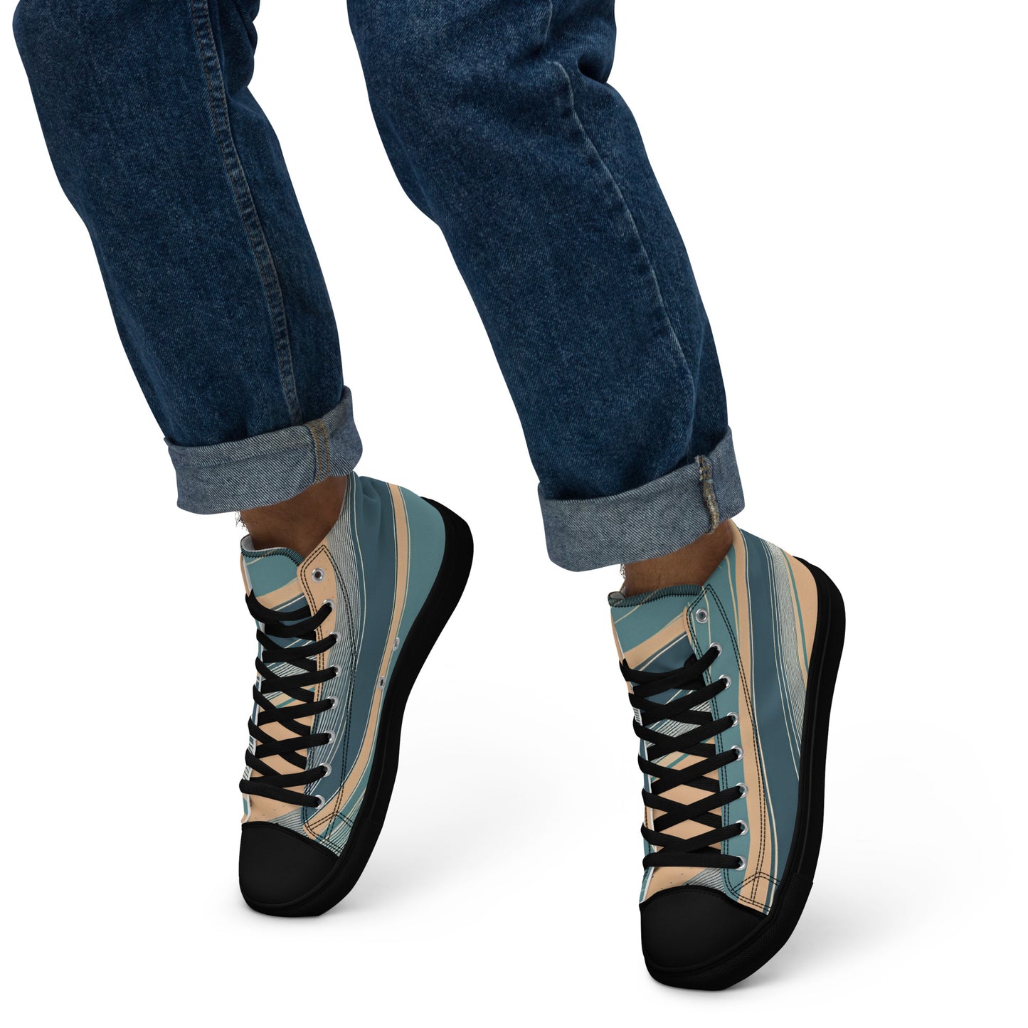 Men’s high top canvas shoes