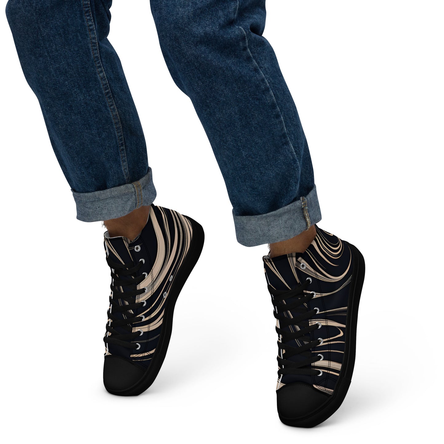 Men’s high top canvas shoes