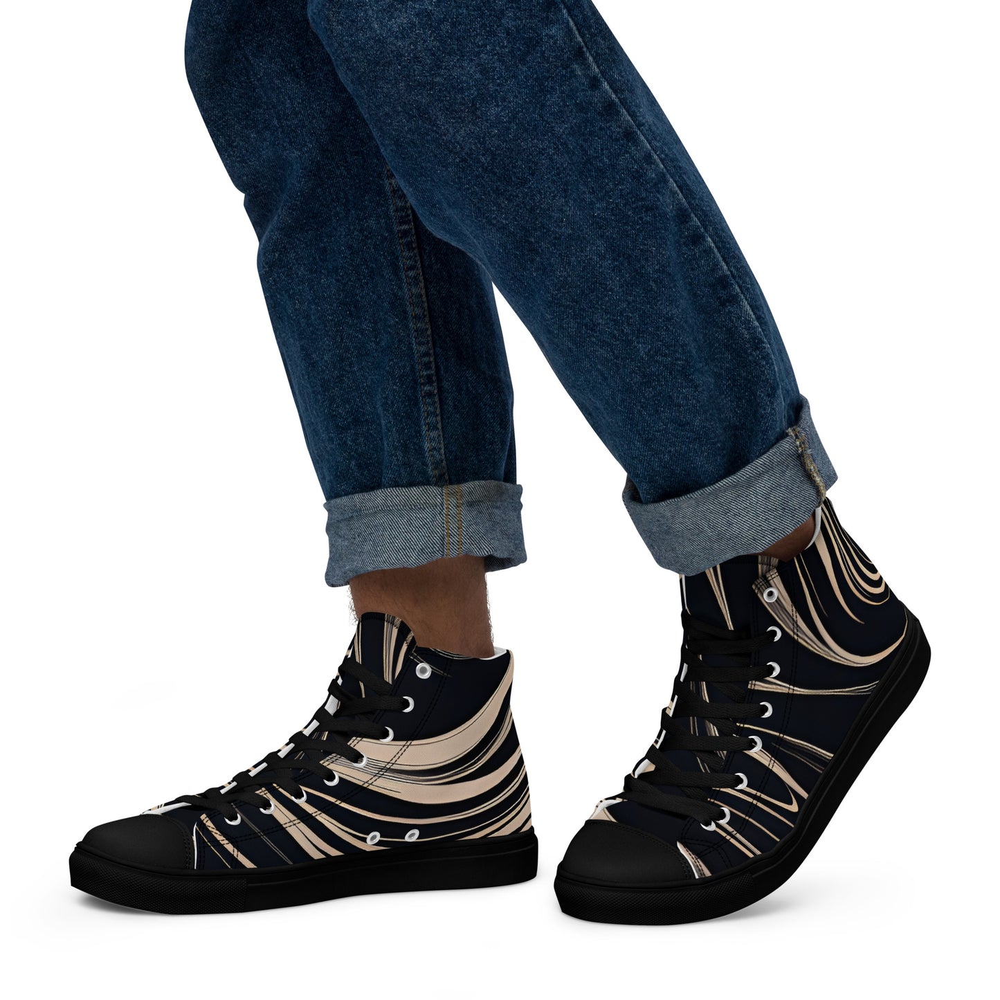 Men’s high top canvas shoes