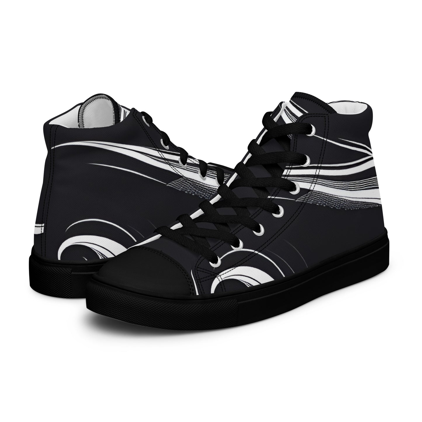 Men’s high top canvas shoes