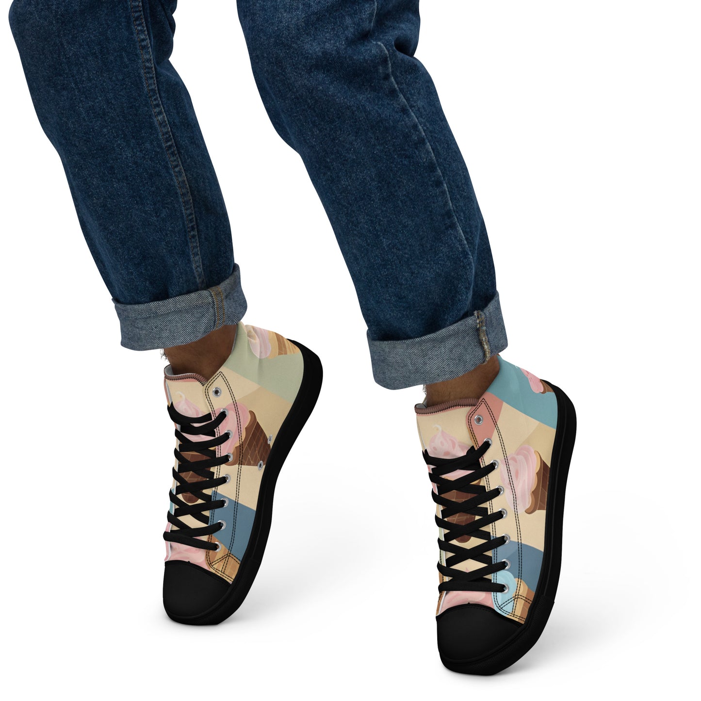 Men’s high top canvas shoes