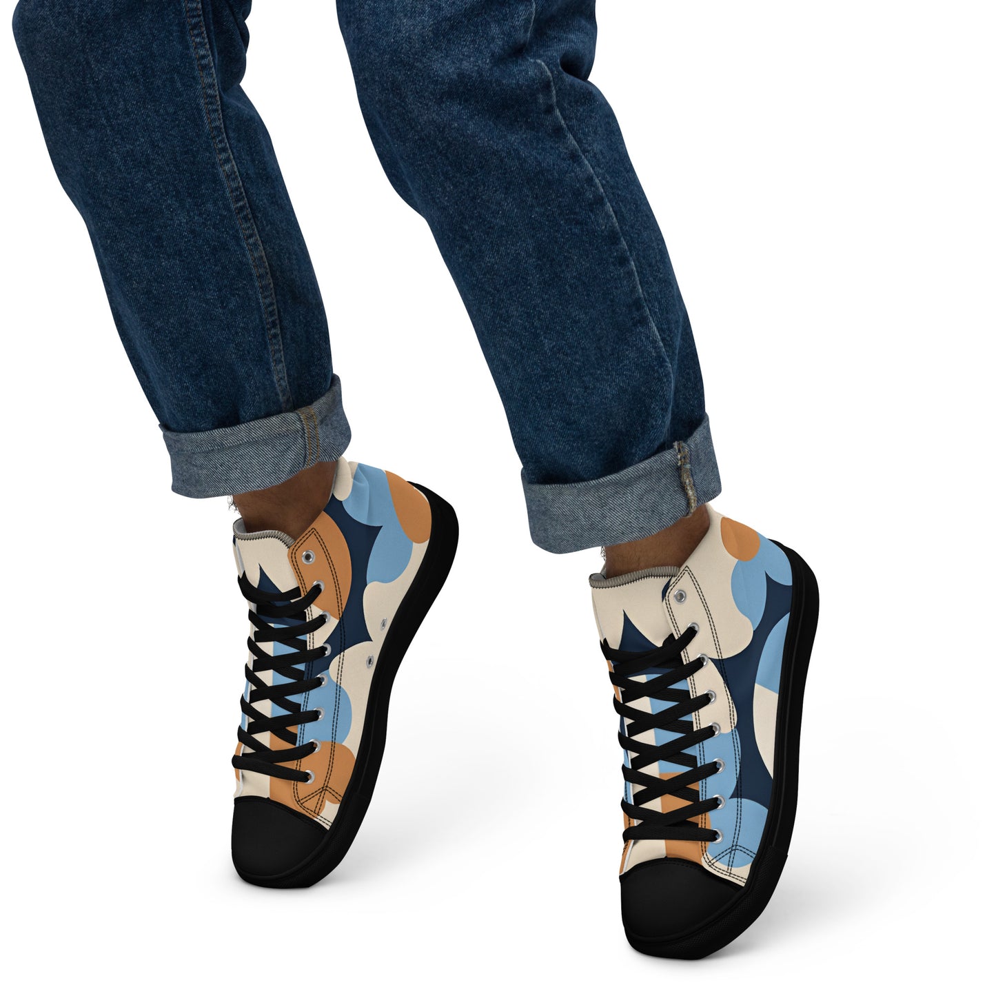 Men’s high top canvas shoes