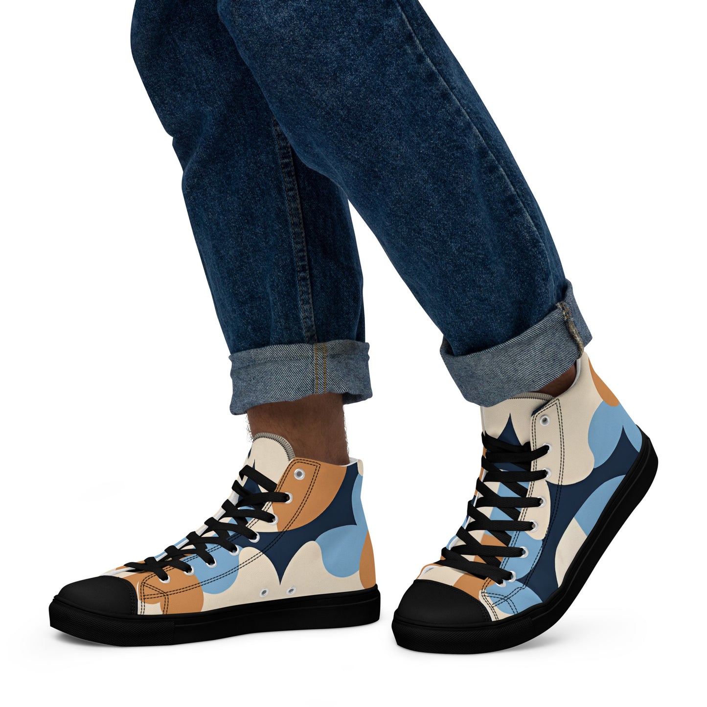 Men’s high top canvas shoes