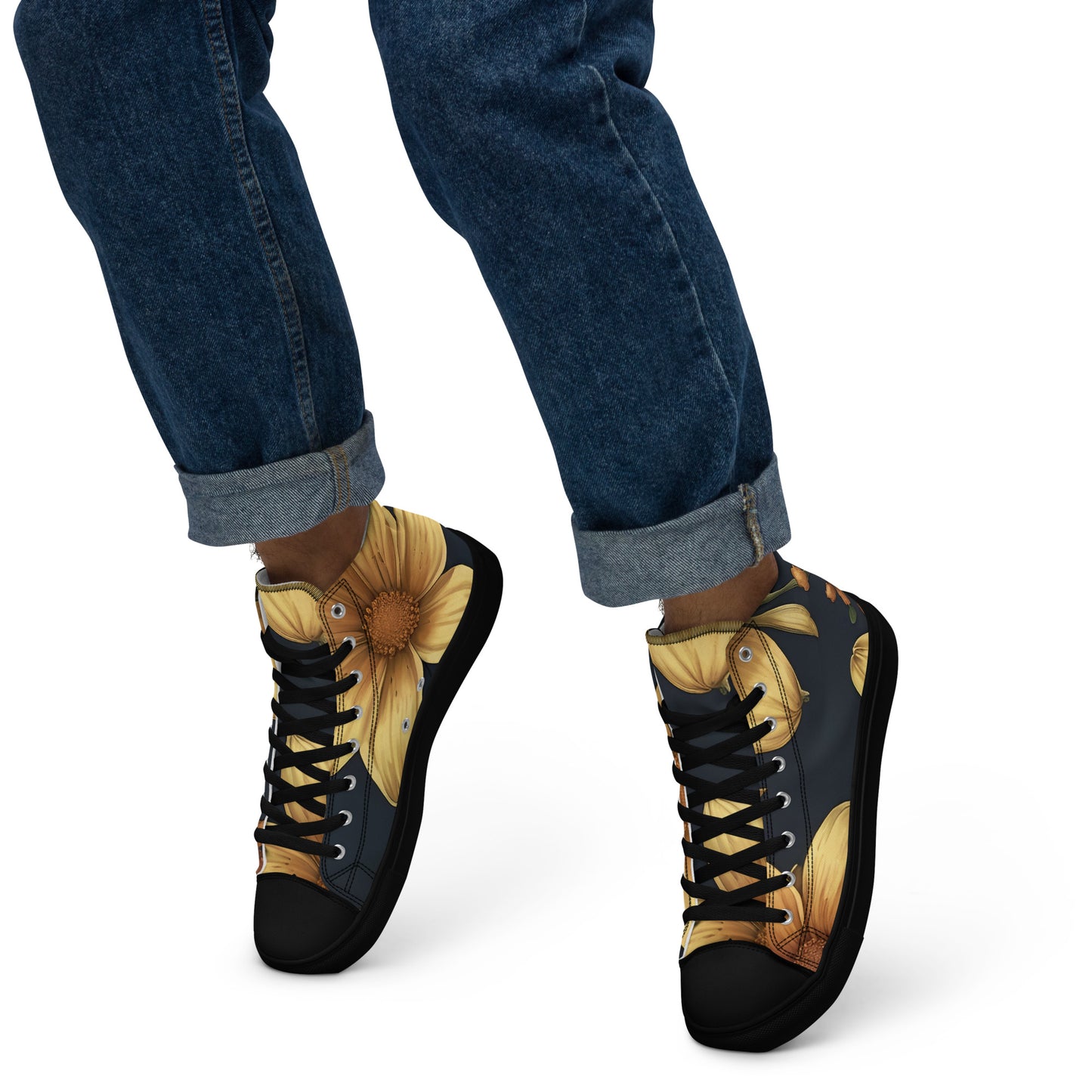 Men’s high top canvas shoes