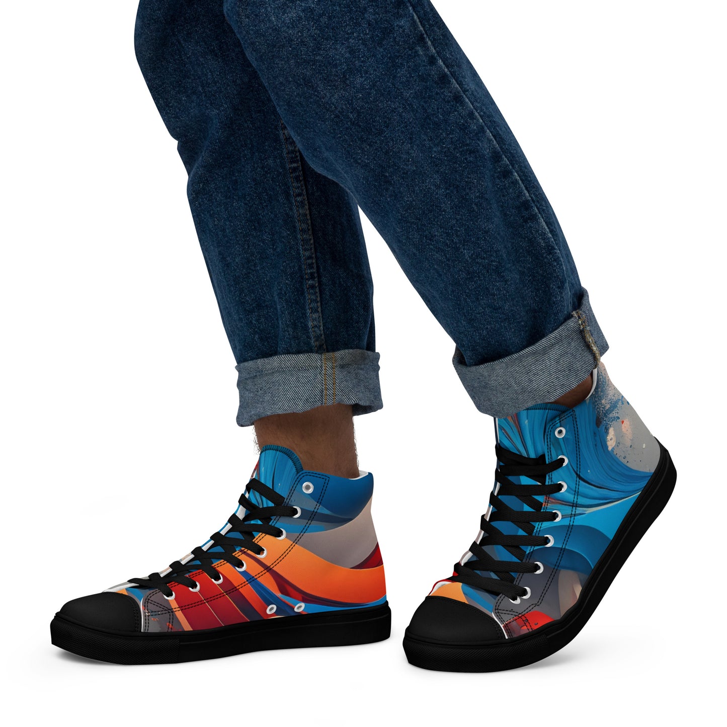 Men’s high top canvas shoes