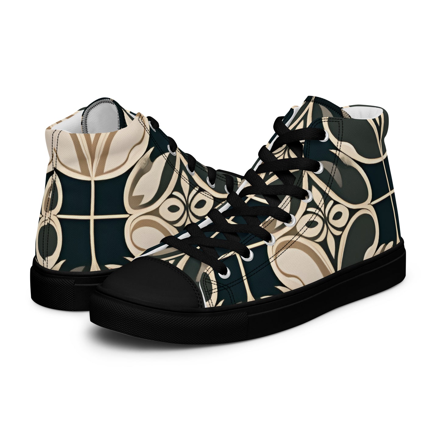 Men’s high top canvas shoes