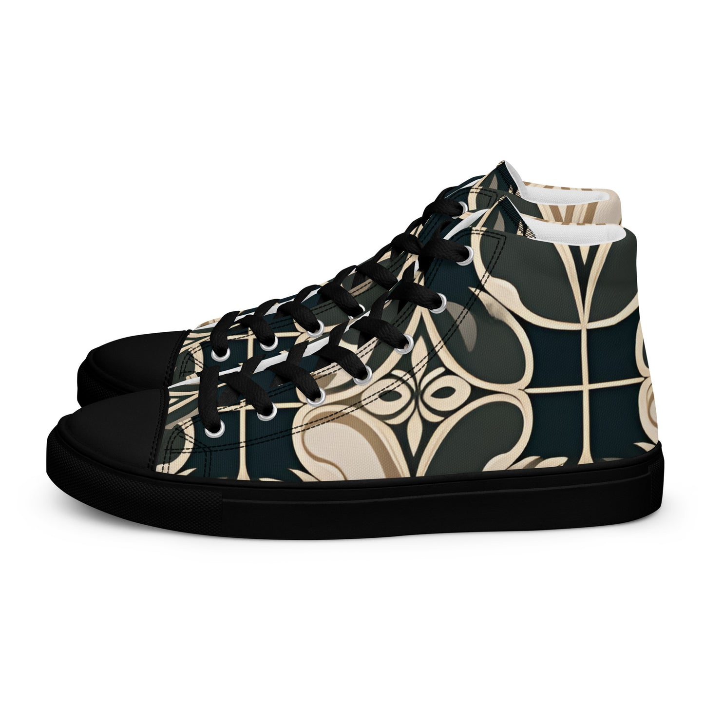 Men’s high top canvas shoes