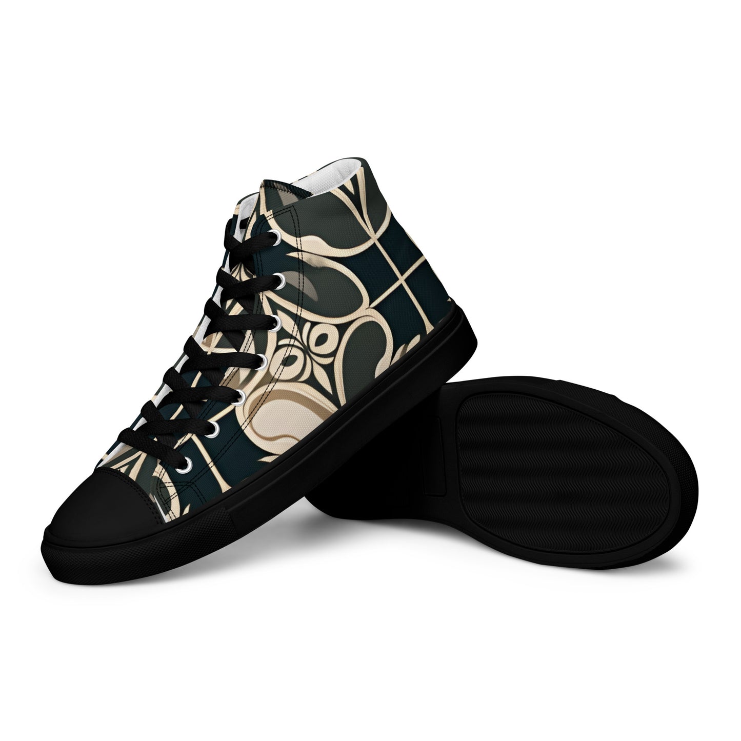 Men’s high top canvas shoes