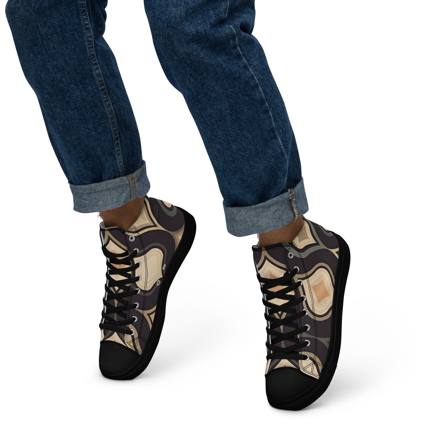 Men’s high top canvas shoes