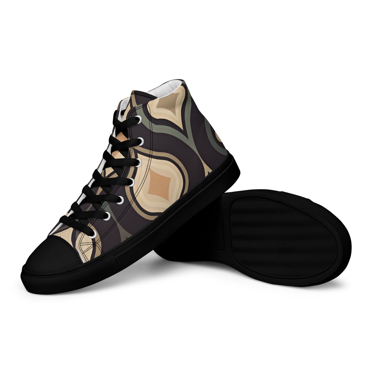 Men’s high top canvas shoes