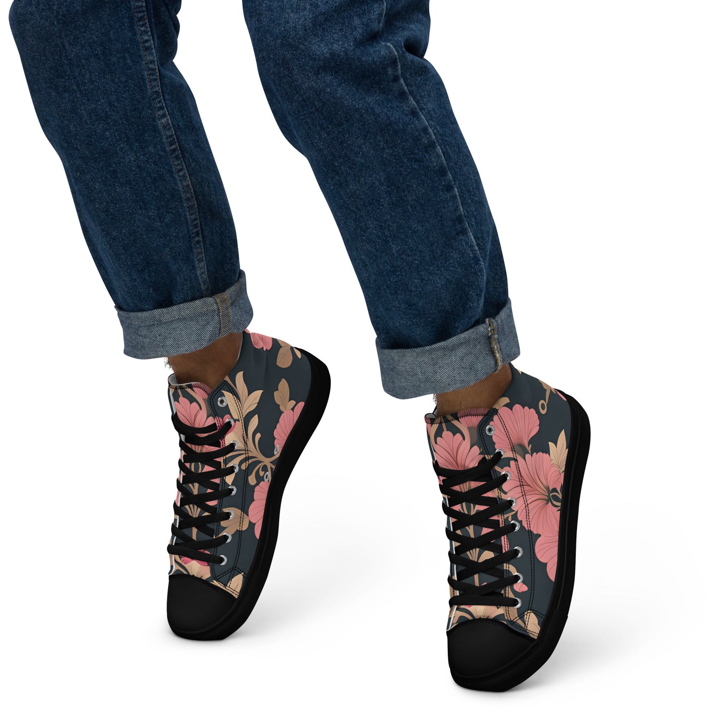 Men’s high top canvas shoes