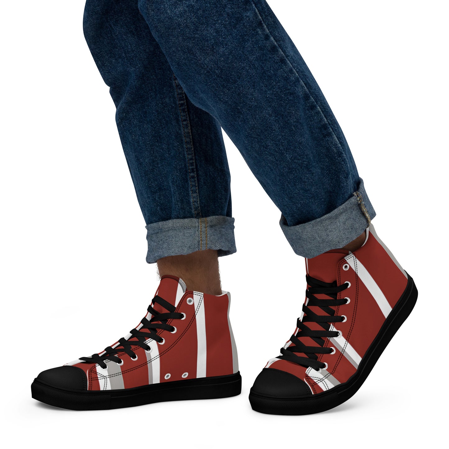 Men’s high top canvas shoes