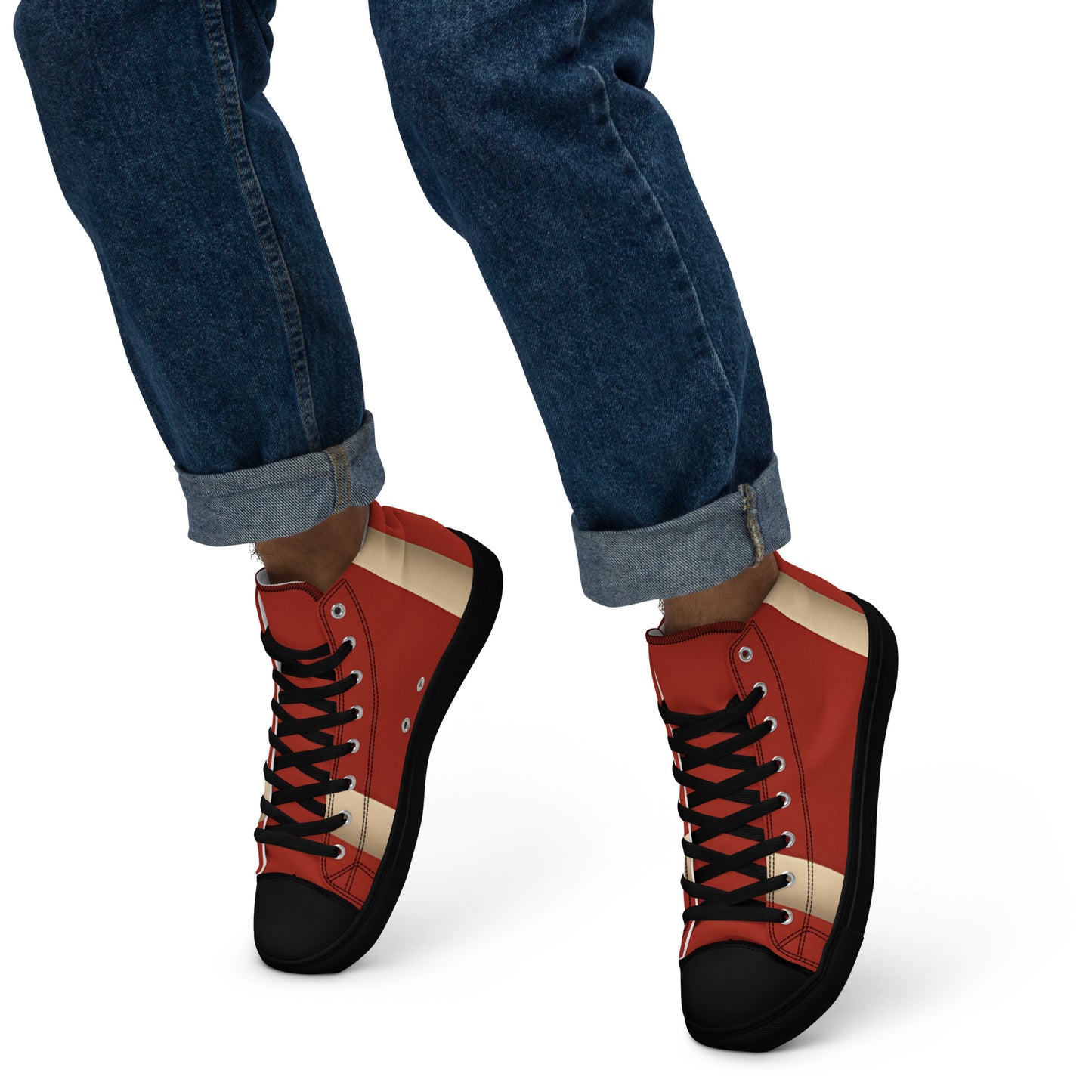 Men’s high top canvas shoes