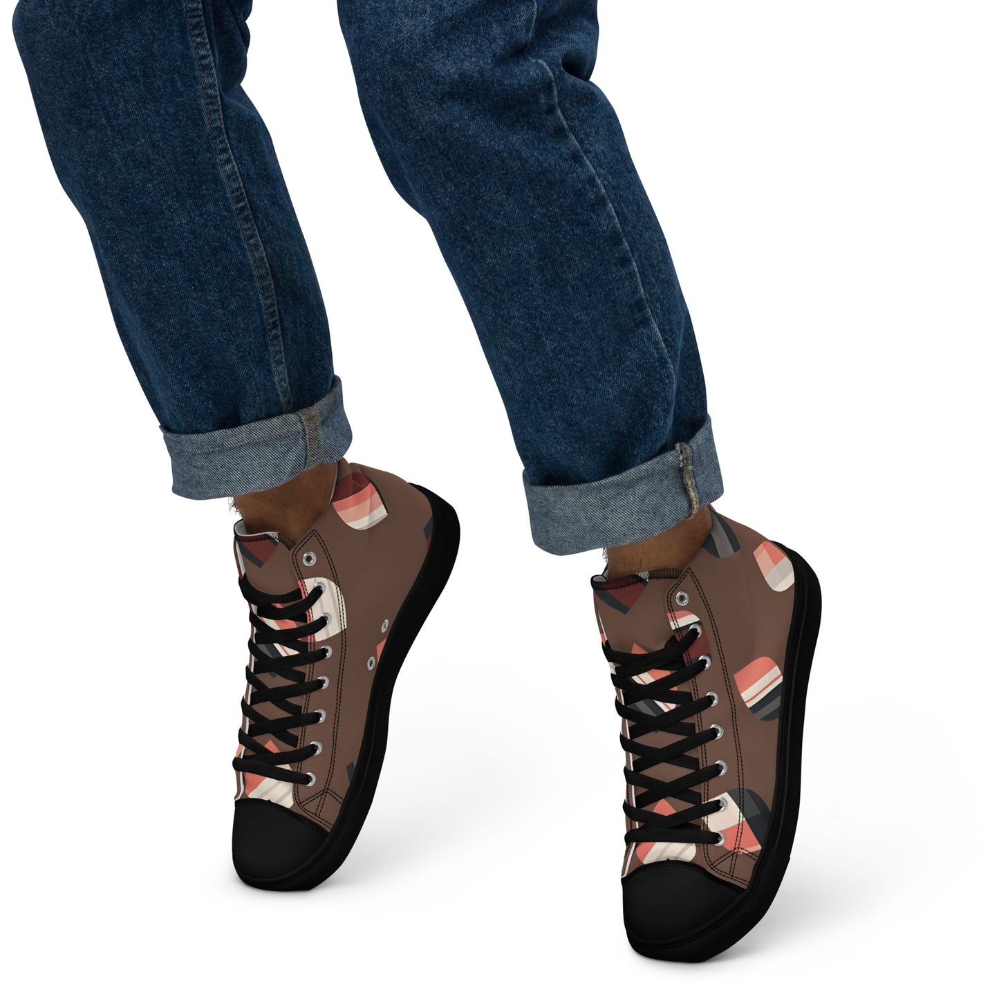 Men’s high top canvas shoes