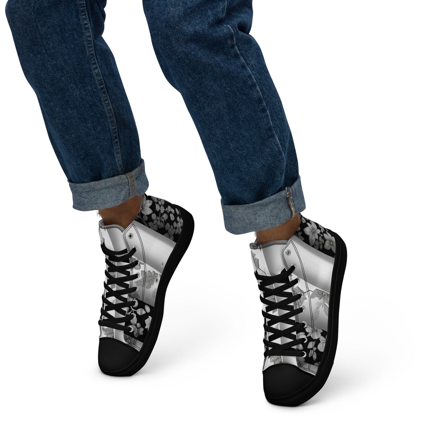 Men’s high top canvas shoes