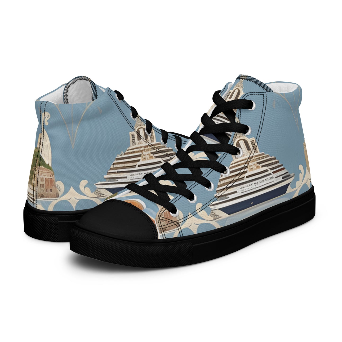 Men’s high top canvas shoes