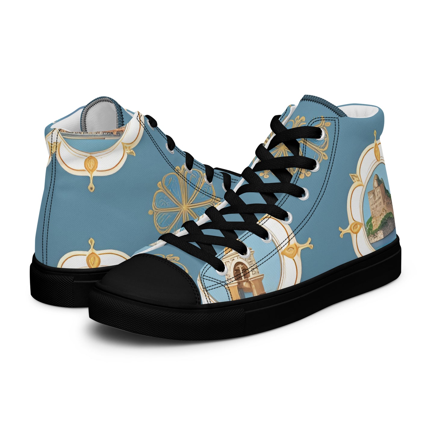 Men’s high top canvas shoes